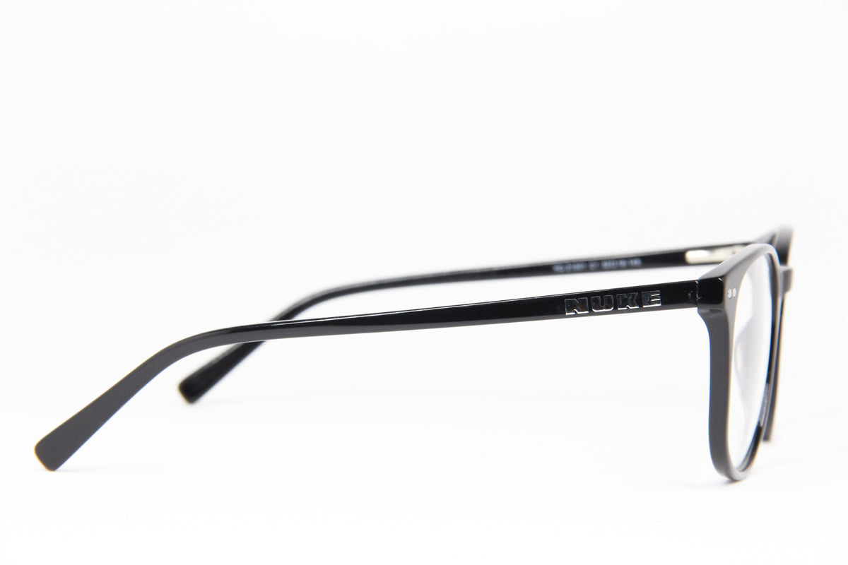 OUTLET NUKE N2  ROUND GLOSS BLACK EYEGLASS