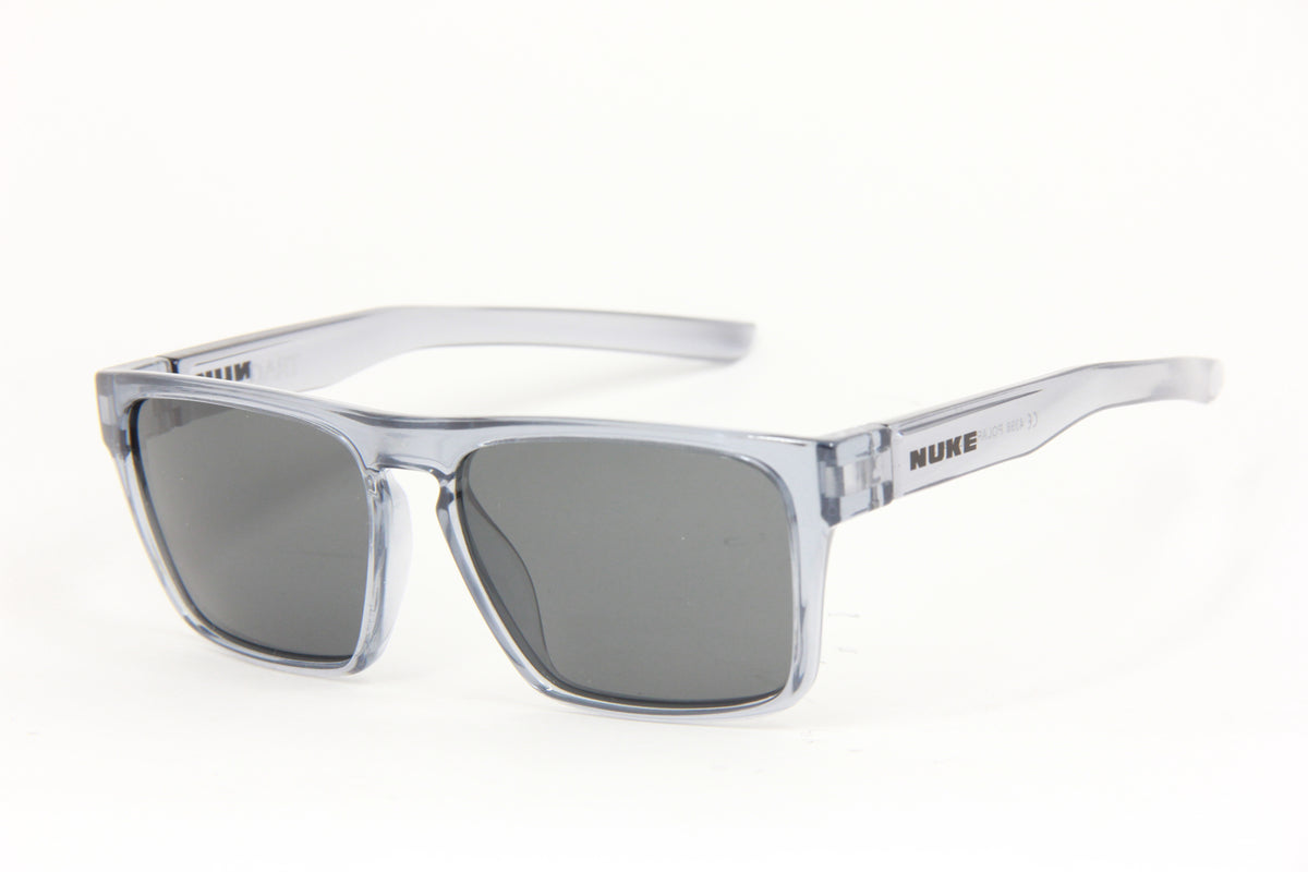 DART CLEAR TRANSPARENT GREY BLACK POLARIZED SUNGLASSES