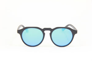 COBRA MATTE BLACK SKY BLUE POLARIZED SUNGLASSES