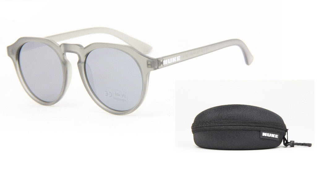 OUTLET COBRA FROSTED GREY SILVER POLARIZED SUNGLASSES